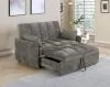 CoasterEssence 508308 Cotswold - Upholstered Convertible Sleeper Sofa Bed - Dark Gray