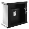 CoasterEssence 991047 Lorelai - Mirrored Freestanding Electric Fireplace - Silver