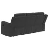 Coaster Fine Furniture 610284 Brentwood - Upholstered Motion Reclining Sofa - Dark Charcoal