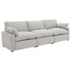 Coaster Fine Furniture 609561P Collins - 3 Piece Upholstered Power Reclining Sofa - Gray
