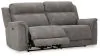 Ashley Furniture 5930147 Next-Gen Durapella - 2 Seat Power Reclining Sofa Adj Hdrest - Slate