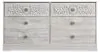 Ashley Furniture EB1811-231 Paxberry - Six Drawer Dresser - Weatherworn - Whitewash