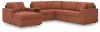 Ashley Furniture 92102S50 Ashley Furniture 92102S50 Modmax - 6-Piece Sectional With Audio System And Laf Corner Chaise - Spice