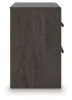 Ashley Furniture B3789-92 Prendonea - Two Drawer Night Stand - Charcoal