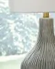 Ashley Furniture L100844 Judlen - Ceramic Table Lamp - Gray / Gold Finish