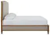 Ashley Furniture B895B7 Ashley Furniture B895B7 Sharlance - California King Upholstered Panel Bed - Light Brown