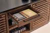 Ashley Furniture H737H1 Ashley Furniture H737H1 Kallari - Credenza With Desk Return - Warm Brown / Black