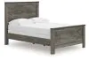 Ashley Furniture B4480/21/26/87/84/86/92(2) Ashley Furniture B4480/21/26/87/84/86/92(2) Frandern - 7 Pc. - Dresser, Mirror, Full Panel Bed, 2 Nightstands - Black / Gray