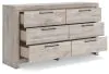 Ashley Furniture PCB1120-31 Ashley Furniture PCB1120-31 Broachmyn - Six Drawer Dresser - Gray