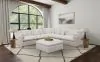 CoasterElevations 551453 Hobson - Square Upholstered Ottoman - Ivory