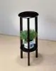 CoasterEveryday 900936 Kirk - 1-Shelf Round Wood Plant Stand Side Table - Espresso