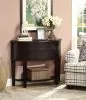 CoasterEssence 950156 Diane - 2-Drawer Demilune Entryway Console Table - Cappuccino