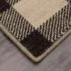 Furniture of America RG8185M Kendrick - 5' x 7' Plaid Area Rug - Gingham Onyx Fabric