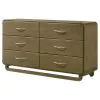 Coaster Fine Furniture 224273 Amsbury - 6-Drawer Dresser Cabinet - Nutmeg