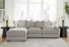 Benchcraft® 20305S3 Benchcraft® 20305S3 Aslan Court - 3-Piece Sofa Sectional With LAF Corner Chaise - Pebble