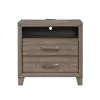 New Classic B3412-040 Harrisburg - 2 Drawer Nightstand - Walnut
