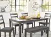 Ashley Furniture D383-325 Bridson - RECT DRM Table Set (Set of 6) - Gray