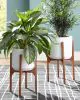 Ashley Furniture A2000427 Dorcey - Planter Set (Set of 2) - White / Brown