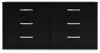 Ashley Furniture EB3392-231 Finch - Six Drawer Dresser - 29'' Height - Black