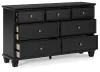 Ashley Furniture B687-31 Lanolee - Dresser - Black