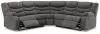 Ashley Furniture 36903S2 Partymate - 2-Piece Reclining Sectional - Slate