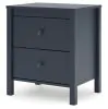 Ashley Furniture EB1528-292 Simmenfort - Two Drawer Night Stand - Navy Blue