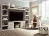 Ashley Furniture EW0267W7 Willowton - 4-Piece Entertainment Center - Whitewash