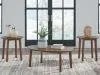 Ashley Furniture T155-13 Gordonay - Occasional Table Set (Set of 3) - Brown