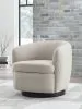 Ashley Furniture A3000786 Annbury - Swivel Accent Chair - Light Beige