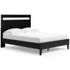Ashley Furniture EB3392B2 Finch - Queen Panel Platform Bed - Black / Brown