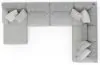 Jackson Furniture Industries 3303/30/72/75-18 Jackson Furniture Industries 3303/30/72/75-18 Logan - 3 Piece Sectional With Comfort Coil Seating And 9 Included Accent Pillows (Left Side Facing Chaise) - Moonstruck