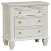 CoasterEssence 201309Q-S5 Sandy Beach - 5 Piece Queen Bedroom Set - Cream White