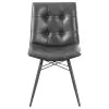 CoasterEssence 110302 Aiken - Upholstered Dining Side Chair (Set of 4) - Charcoal