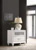 CoasterEveryday 205892 Barzini - 2-Drawer Nightstand - White