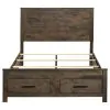 CoasterEveryday 222631KE-S4 Woodmont - 4 Piece Eastern King Platform Bedroom Set - Golden Brown