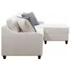 CoasterEssence 501840 Mcloughlin - Upholstered Sloped Arm Sectional Sofa - Platinum