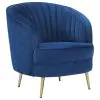 CoasterEssence 506861-S3 Sophia - 3 Piece Upholstered Channel Tufted Sofa Set - Blue
