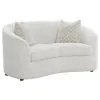 CoasterEssence 509171-S3 Rainn - 3 Piece Boucle Upholstered Sloped Arm Sofa Set - Latte