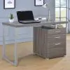 CoasterEveryday 800520 Brennan - 3-Drawer Office Computer Desk - Weathered Gray