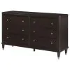 Coaster Fine Furniture 223063 Emberlyn - 6-Drawer Dresser - Brown