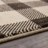 Furniture of America RG8185S Kendrick - 5' x 7' Plaid Area Rug - Gingham Onyx