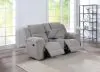 Coaster Fine Furniture 602552 Gilson - Chenille Upholstered Reclining Loveseat - Gray