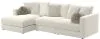 Jackson Furniture Industries 2235/75/31/37-16 Jackson Furniture Industries 2235/75/31/37-16 Ritzy - 3 Piece Modular Sofa Chaise (LSF Chaise) - Bone