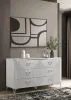 Coaster Fine Furniture 215793 Cassia - 6-Drawer Bedroom Dresser Cabinet - White High Gloss