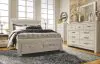 Ashley Furniture B331-57 Bellaby - Queen Panel Headboard - Whitewash