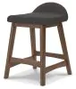 Ashley Furniture D615-224 Ashley Furniture D615-224 Lyncott - Upholstered Barstool (Set of 2) - Charcoal / Brown