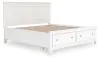 Ashley Furniture B680B22 Ashley Furniture B680B22 Fortman - King Panel Storage Bed - White