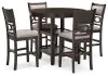 Ashley Furniture D422-223 Langwest - Dining Room Counter Table Set (Set of 5) - Brown