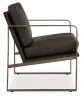 Ashley Furniture A3000763 Bradett - Accent Chair - Dark Brown / Gold Finish