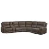 New Classic 28-U5853-6PS Gaia - 6 Piece P2 Power Sectional - Brown